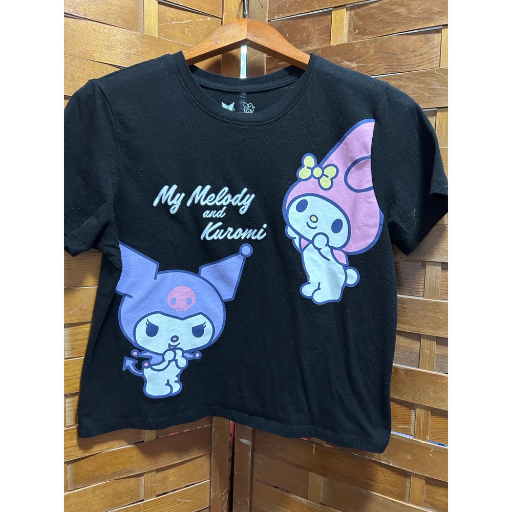 Sanrio My Melody Kuromi Black Graphic T Shirt‎ Women's Size S 4-6